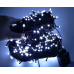 Гирлянда нить 25м 380Led черный провод, Холодно-Белый (комнатная)