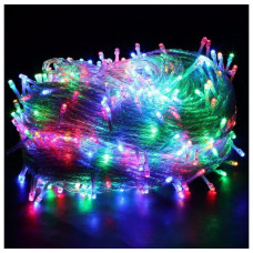 Светодиодная Led Гирлянда (Мульти, 580 LED 40м, прозрачный провод) внутренняя