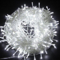 Светодиодная Led Гирлянда (Холодный белый, 580 LED 40м, прозрачнsq провод) внутренняя