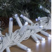 Гирлянда Бахрома Уличная 120 led, белый провод, крупный диод, 3.30х0.7 Холодно-Белый
