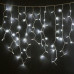 Гирлянда Бахрома Уличная 120 led, белый провод, крупный диод, 3.30х0.7 Холодно-Белый