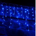 Гирлянда Бахрома Уличная 120 led, белый провод, крупный диод, 3.30х0.7 Синий