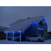 Гирлянда Бахрома Уличная 120 led, белый провод, крупный диод, 3.30х0.7 Синий