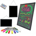 Светодиодная Led Доска Fluorescent Board 50 х 70 См с Фломастером и Салфеткой