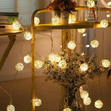 Xmas гирлянда Golden Ball 10 led WW-1 тепло-белый 2м