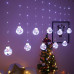 Гирлянда Бахрома  микс 4 вида с игрушкой внутри 200L W-1 Copper curtain ball lamp W 3мх1.5м Холодно-белый