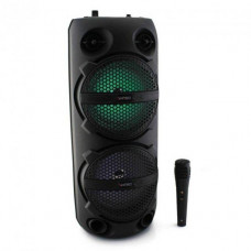 Портативная колонка KIMISO QS 653 с светомузыкой и микрофоном, караоке