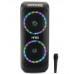 Портативная беспроводная Bluetooth акустическая система KIMISO QS 82 7965 колонка с караоке микрофоном и RGB