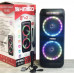 Портативная беспроводная Bluetooth акустическая система KIMISO QS 82 7965 колонка с караоке микрофоном и RGB
