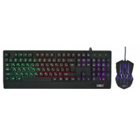 Набор геймерский Клавиатура компьютерная проводная M-710 с LED RGB подсветкой + мышка