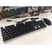 Набор геймерский Клавиатура компьютерная проводная K01 с LED RGB подсветкой + мышка