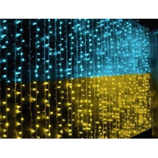 Светодиодная гирлянда "Флаг Украины" 320 лед