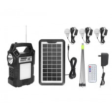 Фонарь туристический GDPLUS GD-8060, Bluetooth, FM, MP3, солнечная панель