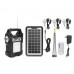 Фонарь туристический GDPLUS GD-8060, Bluetooth, FM, MP3, солнечная панель