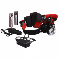Налобный фонарь с регулировкой ремней BL-T09B-P90 с micro USB