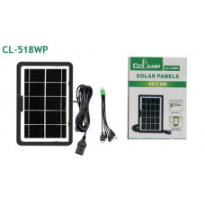 Солнечная панель CcLamp CL 518 WP монокристаллическая портативная 1.8Вт