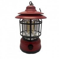 Кемпинговый светодиодный фонарь аккумуляторный в ретро стиле LED Camping Lamp S-27