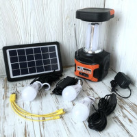 Зарядное устройство и осветительная станция на солнечной батарее DAT Solar Light AT-9016B с радио и MP3