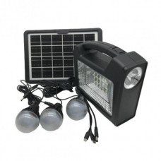 Переносной светодиодный фонарь Solar light system CL-28 с солнечной панелью 3-мя лампочками