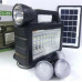 Переносной светодиодный фонарь Solar light system CL-28 с солнечной панелью 3-мя лампочками