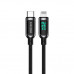 Кабель USB - Lightning IPhone 20W 5A 1.2m KAKU KSC-599 Save Series с дисплеем
