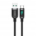 Кабель USB - Type-C 40W 5A 1.2m KAKU KSC-599 Save Series с дисплеем