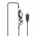 Игровые наушники Ovleng Q9 накладные с микрофоном и подсветкой для компьютера кожзам объемный звук 7.1