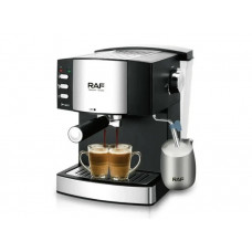 Кофемашина полуавтоматическая с капучинатором RAF R113 15 Bar 850 Вт Espresso Coffee Maker на 2 чашки