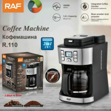 Кофеварка Кофемашина 2 в 1 RAF R.110 с кофемолкой 1000Вт