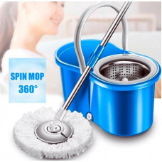 Швабра с ведром с автоматическим отжимом и полосканием Spin Mop с центрифугой