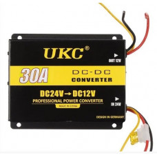 Преобразователь авто инвертор UKC DC/DC 24v-12v 30A