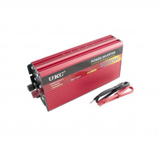 Преобразователь тока автомобильный UKC-3000W 24V AC/DC инвертор преобразовывает электричество из 24В в 220В