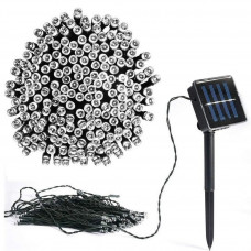 Гирлянда садовая уличная с аккумулятором на солнечной батарее 11м 100LED Холодный белый