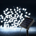 Гирлянда садовая уличная с аккумулятором на солнечной батарее 11м 100LED Холодный белый