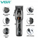 Машинка для стрижки волос и бороды VGR V-653, 4 насадки, регулировка высоты, strong battery