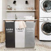 Корзина для белья Laundry Basket раскладная с 3 отсеками для сортировки вещей 3-х цветная