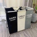 Корзина для белья Laundry Basket раскладная с 3 отсеками для сортировки вещей 3-х цветная
