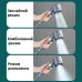 Массажная Турбо лейка вращение 360° TURBOCHARGED SHOWER HEAD Водосберегающая насадка для душа