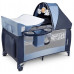 Манеж кроватка Lionelo Sven Plus blue navy с пелинатором, москиткой, капюшоном, игрушками