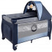 Манеж кроватка Lionelo Sven Plus blue navy с пелинатором, москиткой, капюшоном, игрушками