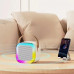 Портативная Bluetooth колонка с микрофоном K12 Беспроводная Мини караоке с RGB подсветкой для детей