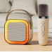 Портативная Bluetooth колонка с микрофоном K12 Беспроводная Мини караоке с RGB подсветкой для детей