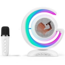 Ночник-лампа с беспроводной Bluetooth колонкой Lightshow с ОДНИМ микрофоном YS-110