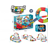 Автомобильная гоночная трасса с машинкой Cheangeble Track 138 pcs