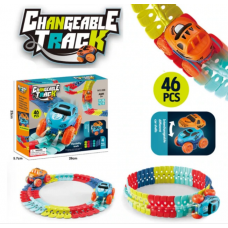 Автомобильная гоночная трасса с машинкой Cheangeble Track 46 pcs