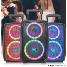 Переносная акустическая система SURFACE NDR-2680 (8"+6.5") (10W) (Проводной Микрофон + пульт) 2400mAh