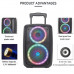 Переносная акустическая система SURFACE NDR-612 (12"x1) (30W) (Беспроводной Микрофон + пульт) 2400mAh