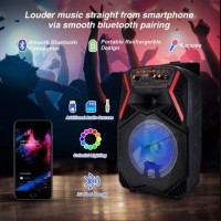 Переносная акустическая система MEGAFOX OTY-895 (8"x1) (10W) (Беспроводной Микрофон + пульт) 2400 mAh