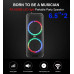 Переносная акустическая система SURFACE RX-6268B (6.5"х2) (10W) (Проводной микрофон) (2400mAh) (Пульт)