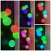 Светодиодная уличная гирлянда, на солнечной батарее, RGB, хрустальные шары